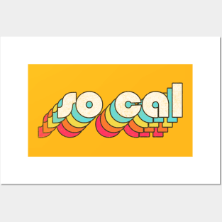 So Cal / Retro California Typography Design Posters and Art